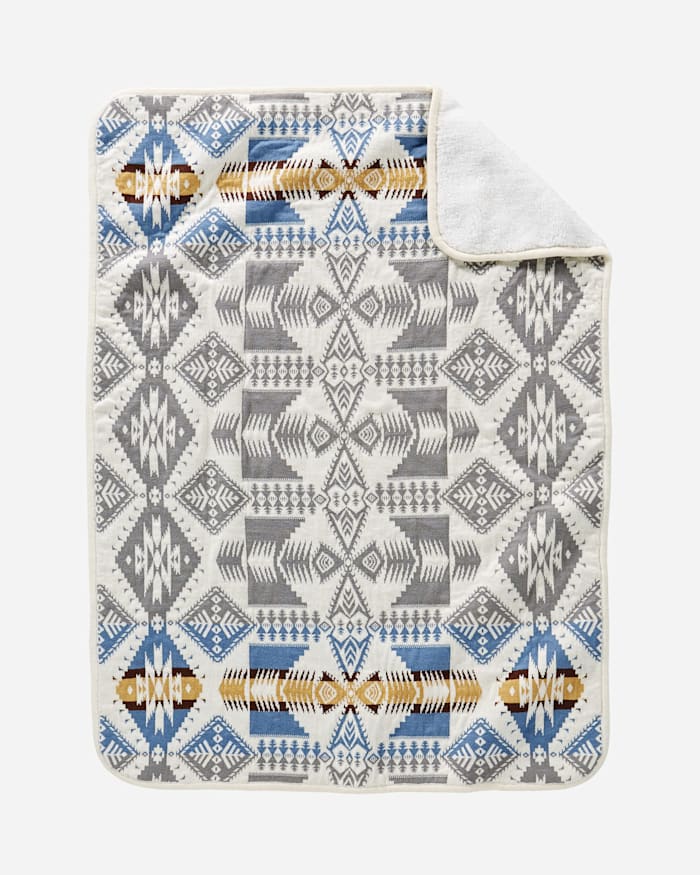 GLACIER ORGANIC COTTON BABY BLANKET